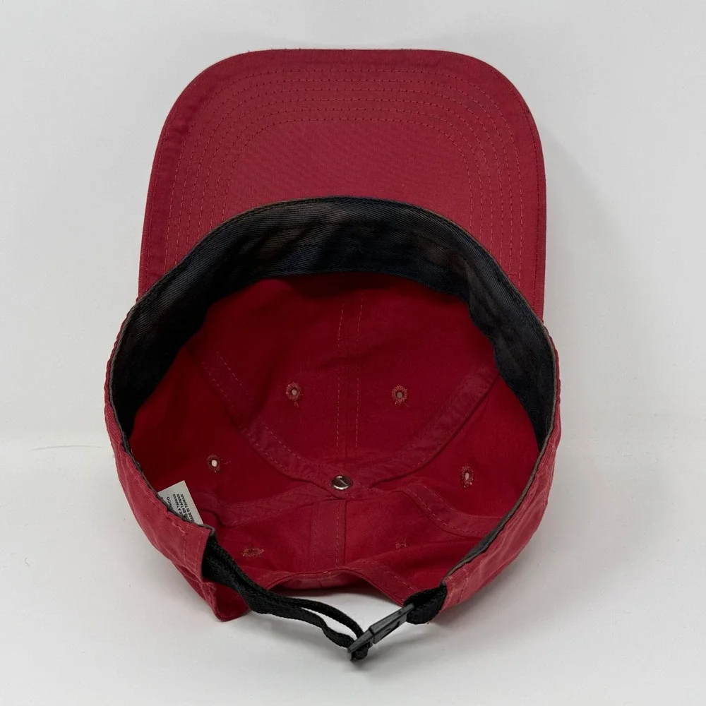 Nike Heritage86 Adjustable Hat Red Metallic Swoosh Cap 405043-618 One Size‎ Mens